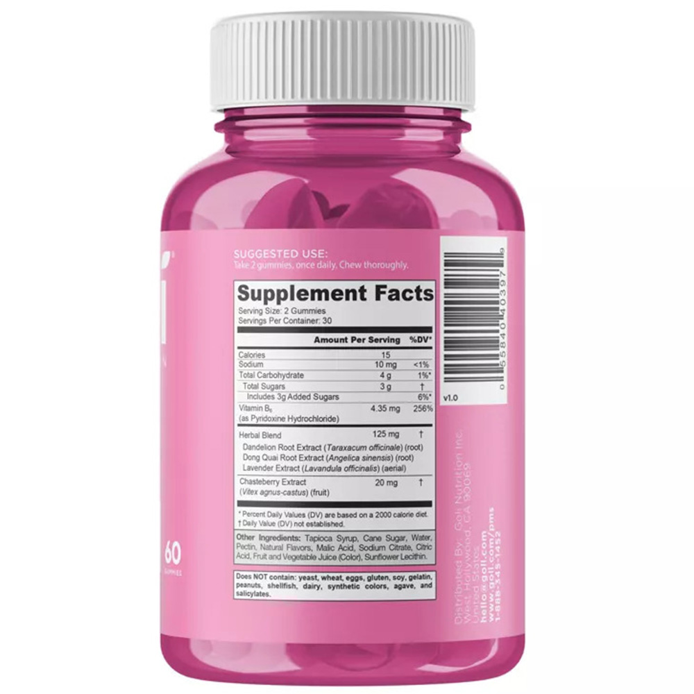 Goli Nutrition - Women's PMS Relief Gummies 60 stk - Billede 4