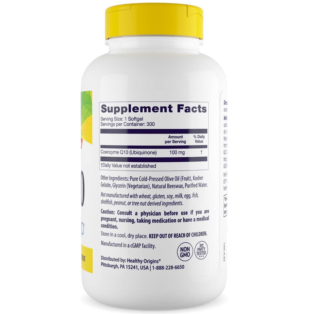 Healthy Origins - CoQ10 100 mg, 300 bløde kapsler - Billede 3