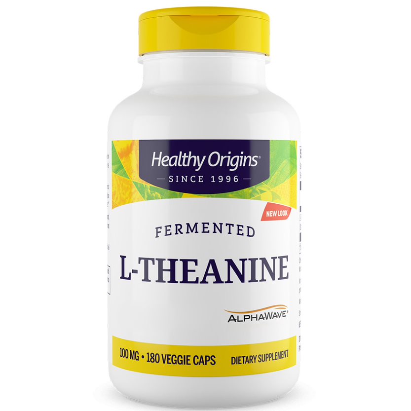 Healthy Origins - L-Theanine 100 mg (AlphaWave®) 180 Veg. Kapsler
