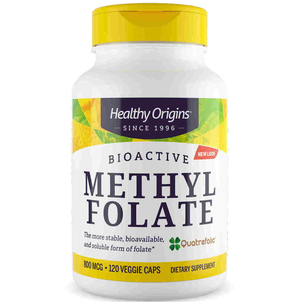 Healthy Origins - Methyl Folate 800 mcg, 120 kapsler
