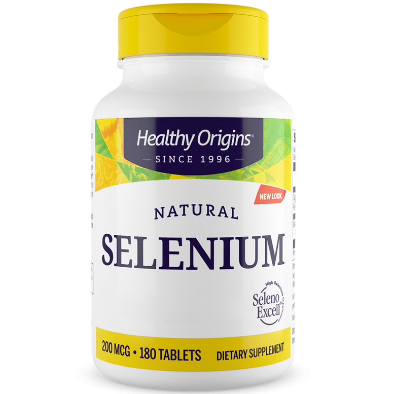 Healthy Origins - Naturlig Selen 200 mcg, 180 tabletter