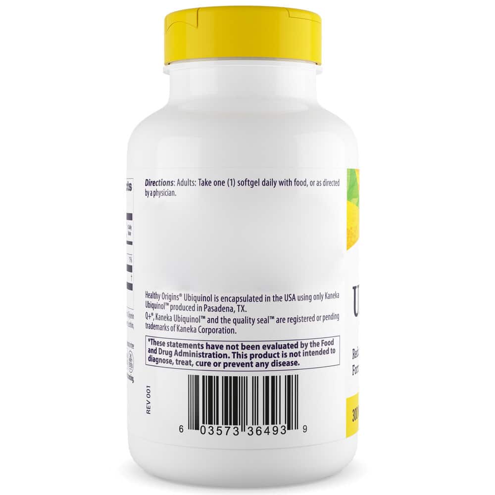 Healthy Origins - Naturlig Ubiquinol 300 mg, 60 softgels - Billede 4