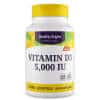 Healthy Origins - Vitamin D3 Depot 5000 IU, 120 bløde kapsler - Billede 3