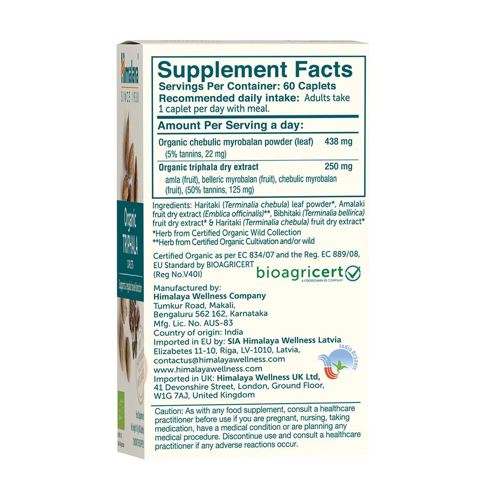 Økologisk Triphala - 60 tabletter - Billede 2