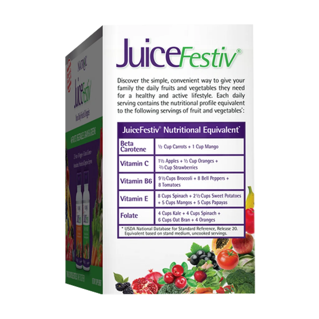 JuiceFestiv, Daily Fruits & Veggie - 60 + 60 kaps - Billede 3