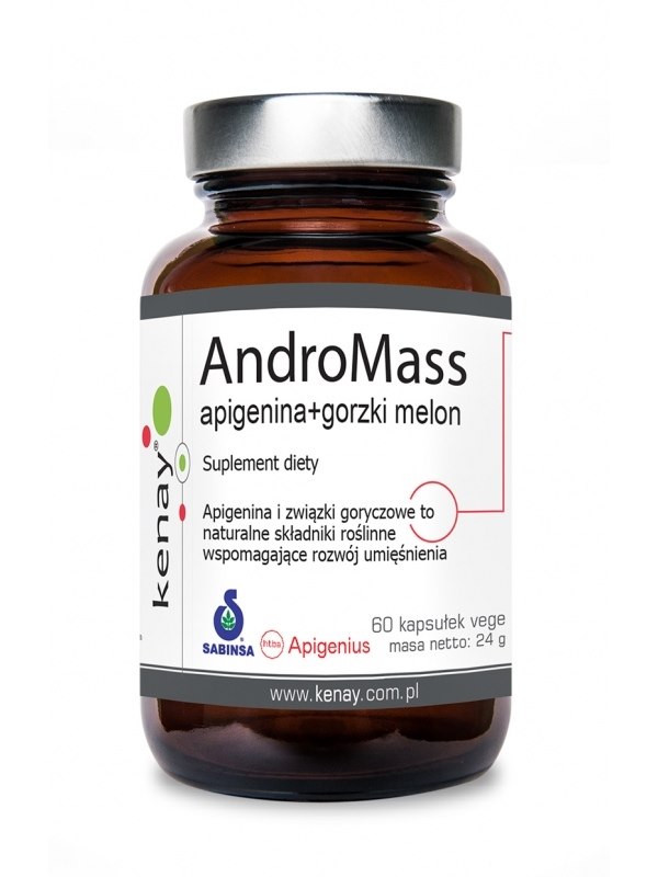 KENAY AndroMass extreme botanical SARM - Apigenina + Gorzki melon (60 kaps.)