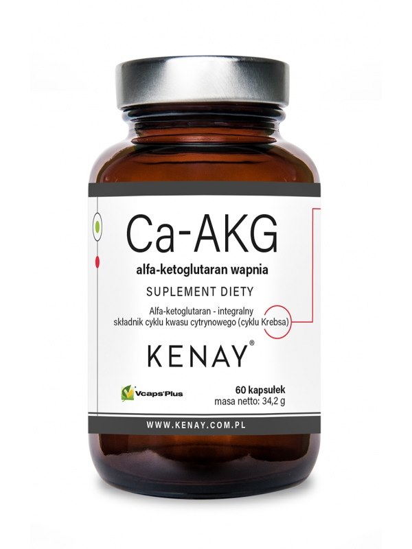KENAY Ca-AKG calcium alpha-ketoglutarate (60 caps)