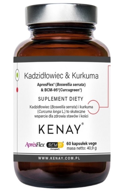 Kenay - Frankincense &amp; Gurkemeje ApresFlex® &amp; BCM 95® 60 kapsler