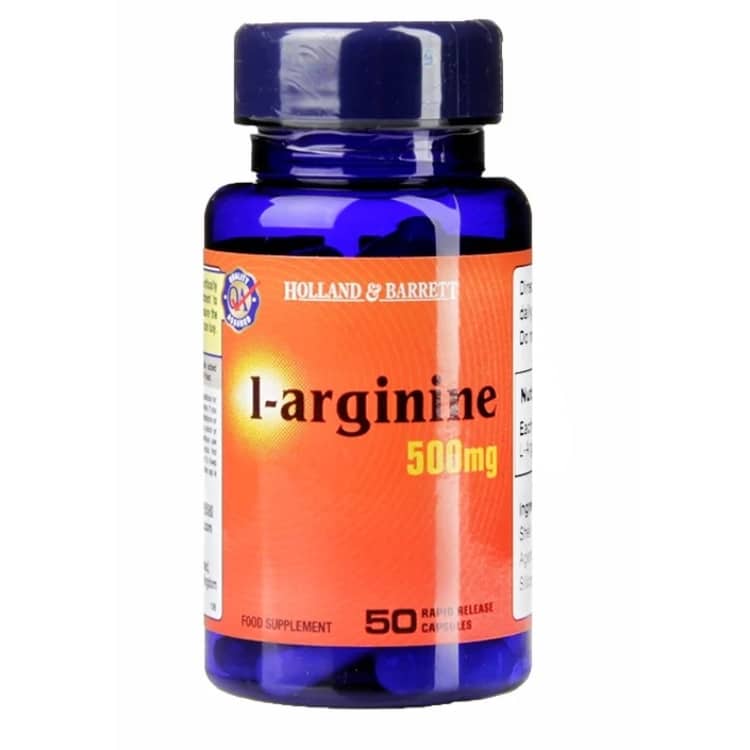 L-Arginin, 500mg - 50 kapsler