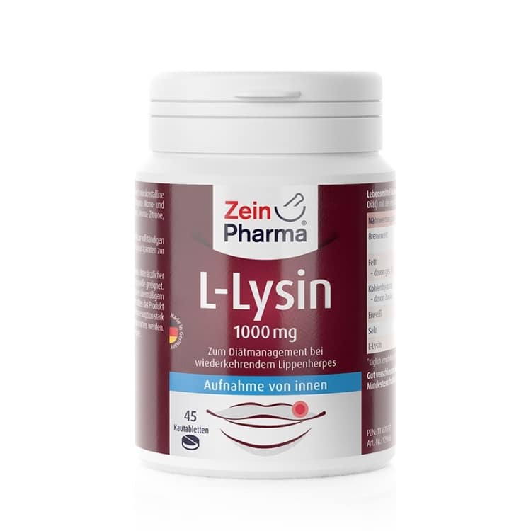 L-Lysin, 1000 mg - 45 tyggetabletter