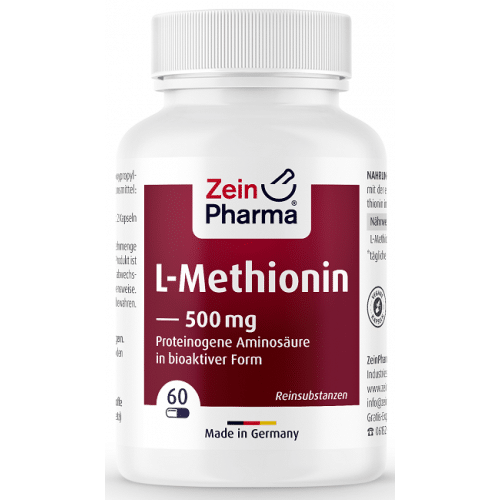 L-Methionin, 500 mg - 60 kapsler