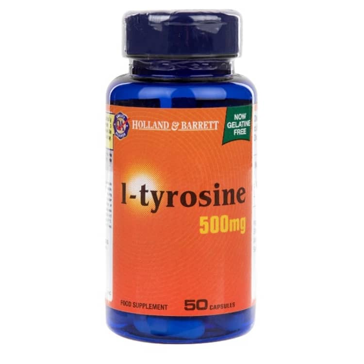 L-Tyrosin, 500mg - 50 kapsler