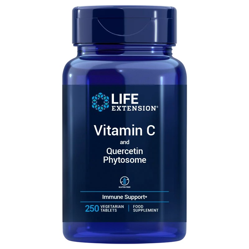 Life Extension - Vitamin C og Quercetin Phytosome, EU-version 250 tabletter