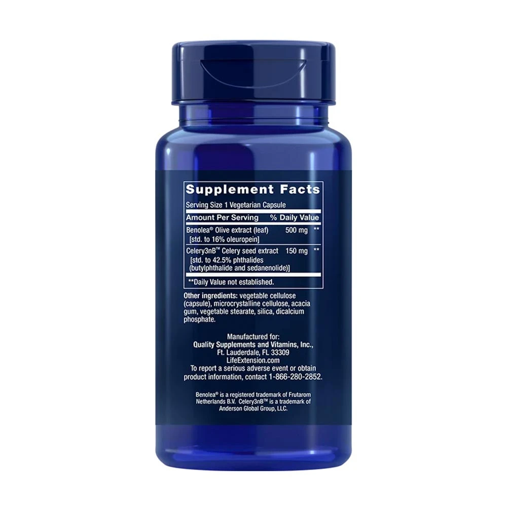 Advanced Olive Leaf Vascular Support - 60 hætteglas - Billede 2