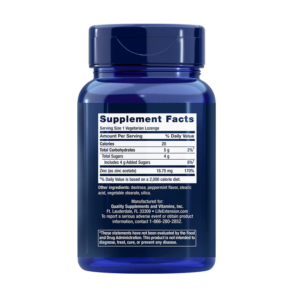 Forbedrede zinkpastiller, pebermynte - 30 vegetariske tabletter - Billede 2