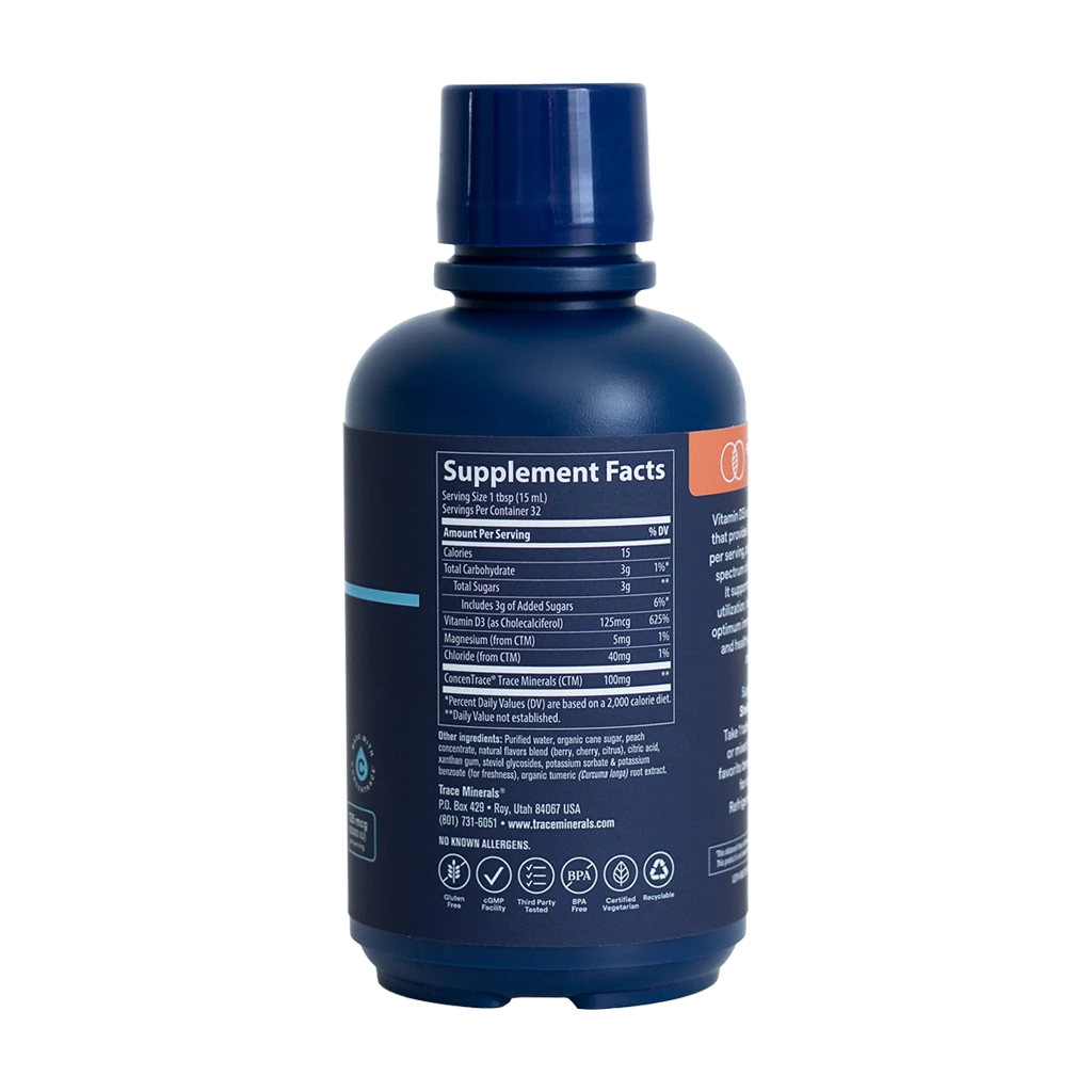 Flydende D3-vitamin, tropisk kirsebær - 473 ml - Billede 2