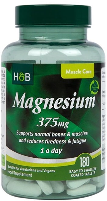 Magnesium, 375mg - 180 tabs