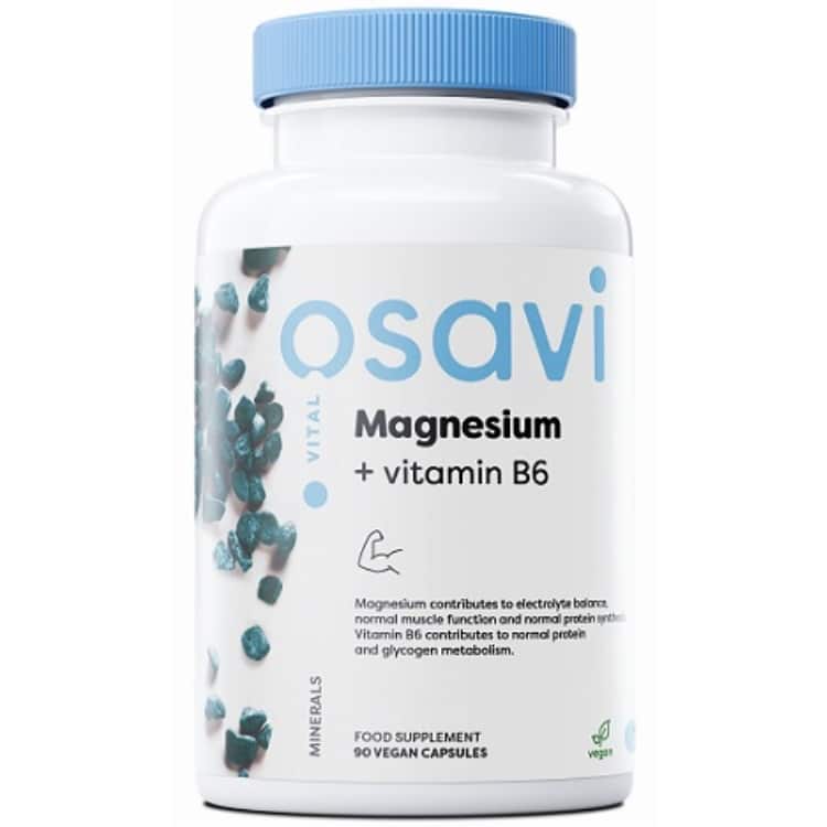 Magnesium + B6-vitamin - 90 veganske kapsler