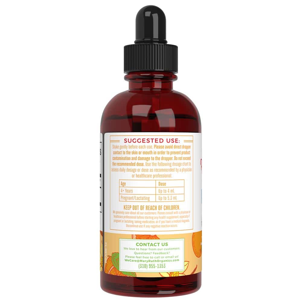 MaryRuth's - Vitamin C Dråber Orange Vanilje Smag 120ml - Billede 4