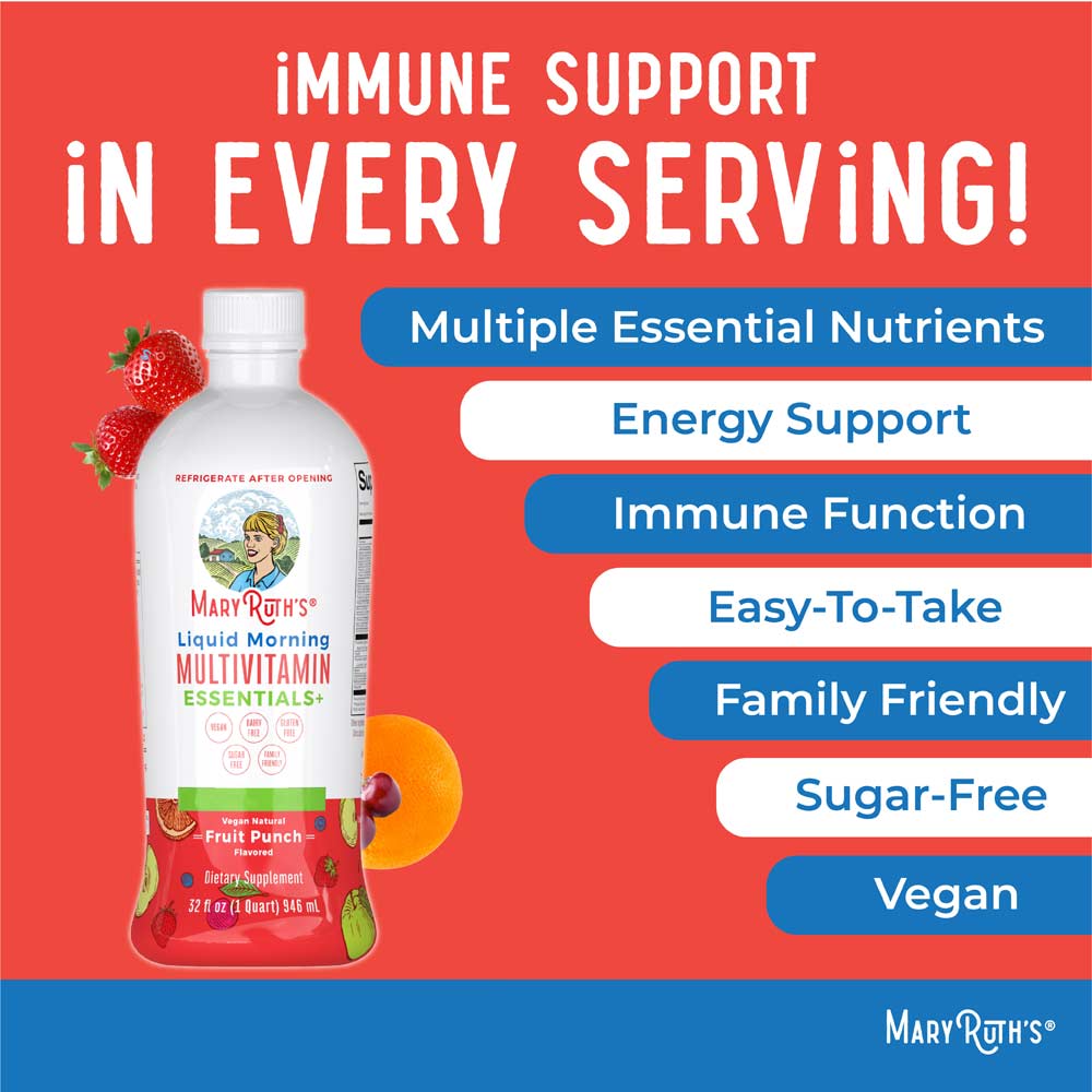 MaryRuth's - Morning Multivitamin Væske Fruit Punch 946 ml - Billede 4