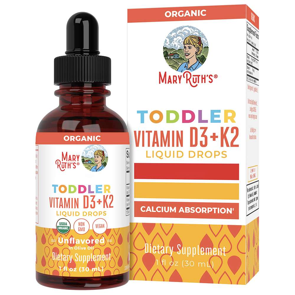 MaryRuth's - Vitamin D3+K2 Dråber til Småbørn Uden Smag 30ml