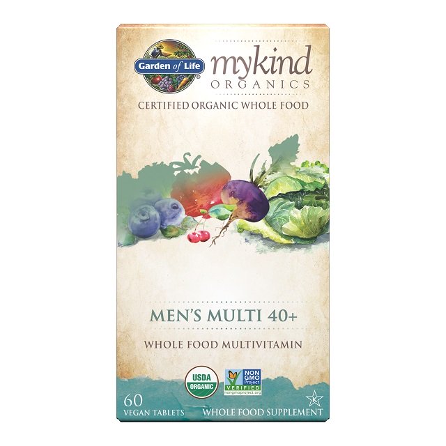 Mykind Organics Herre Multi 40+ - 60 veganske tabletter