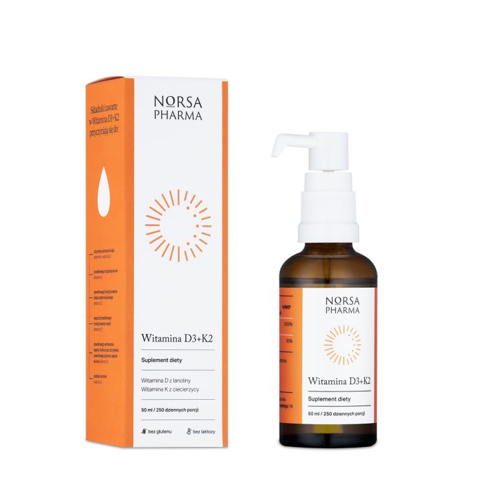 NORSA PHARMA Vitamin D3 +K2 from chickpeas (50 ml / 1