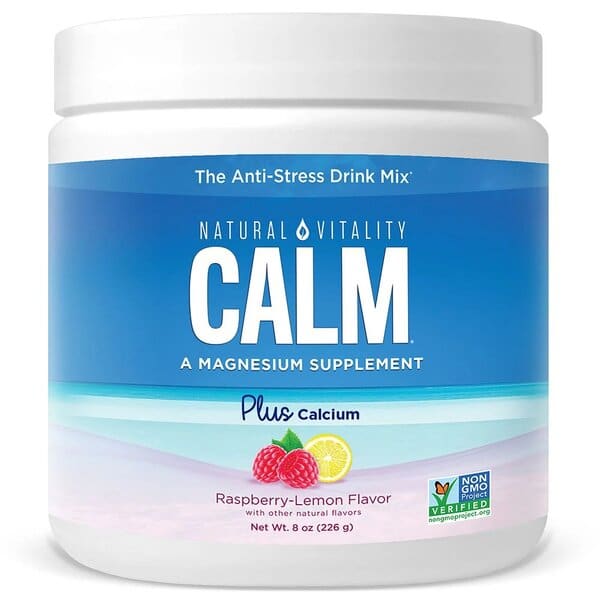 Natural Calm Plus Calcium, Hindbær Citron (EAN 18340505043558) - 226g