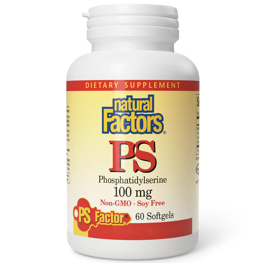 Natural Factors - PS Phosphatidylserine 100 mg, 60 bløde kapsler