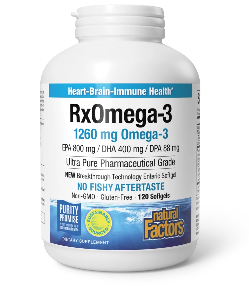 Natural Factors - Rx Omega-3 Factors 120 softgels