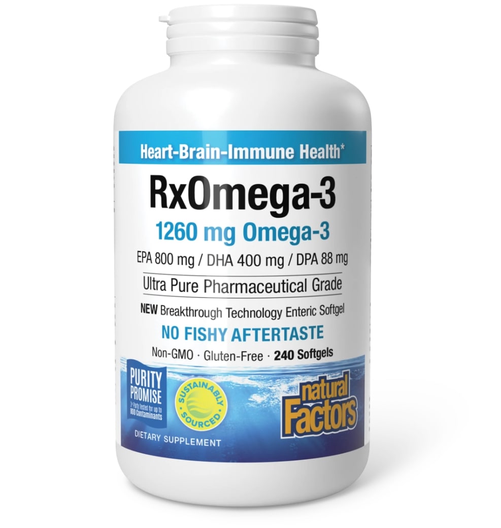 Natural Factors - RxOmega-3, 240 bløde kapsler