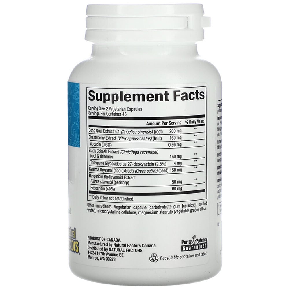 Natural Factors - WomenSense, 90 kapsler - Billede 3