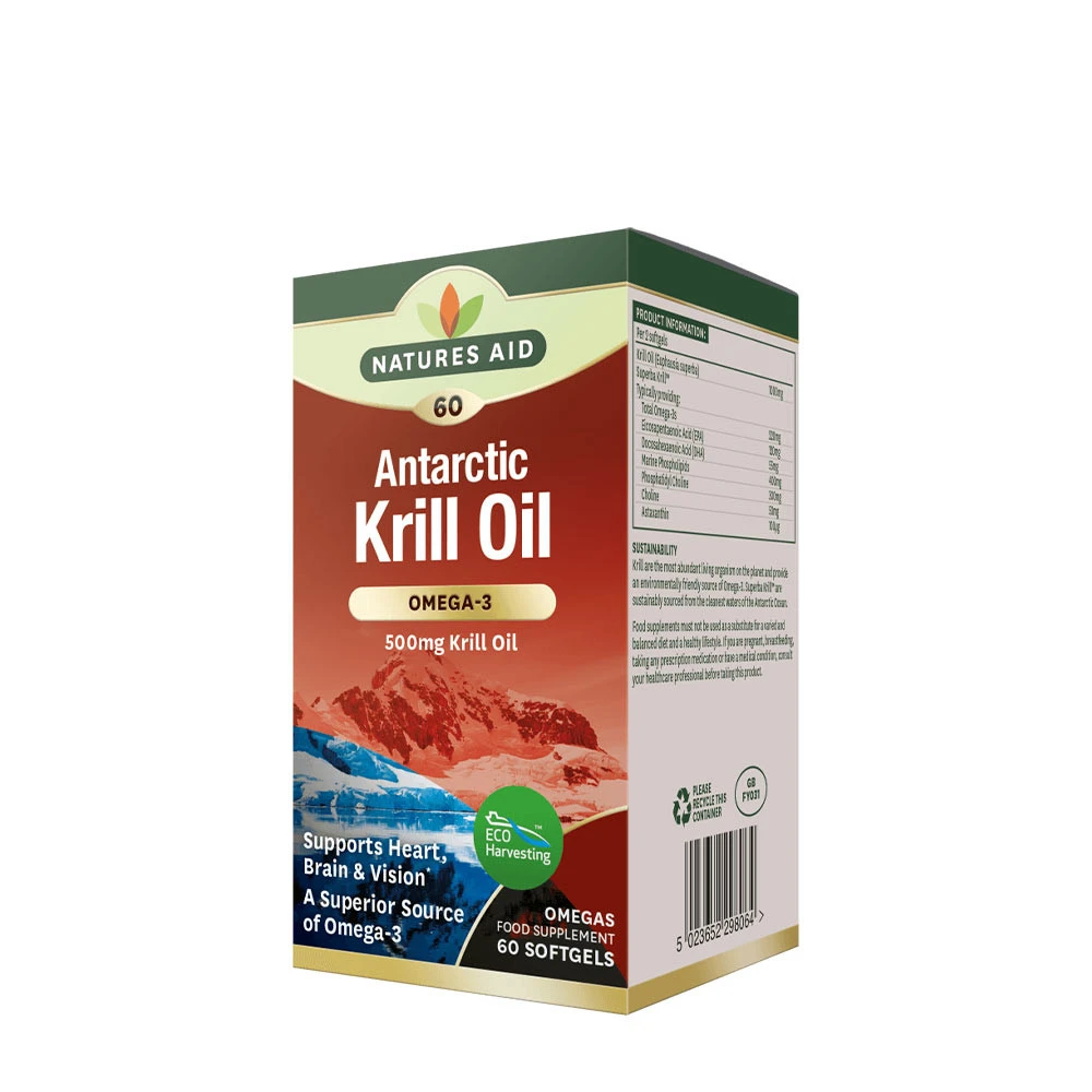 Natures Aid - Antarctic Krill Oil 500 mg (60 Softgels)