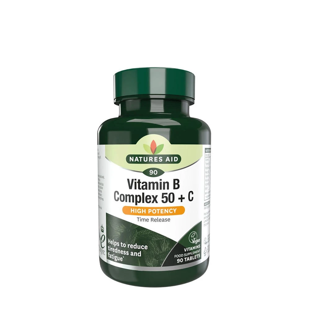 Natures Aid - B-50 Complex + C, 30 tabletter