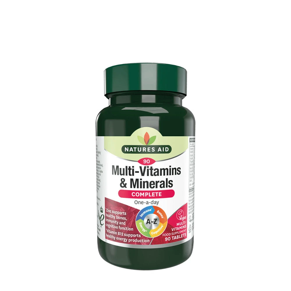 Natures Aid - Complete Multi-Vitamins & Minerals 90 tabletter