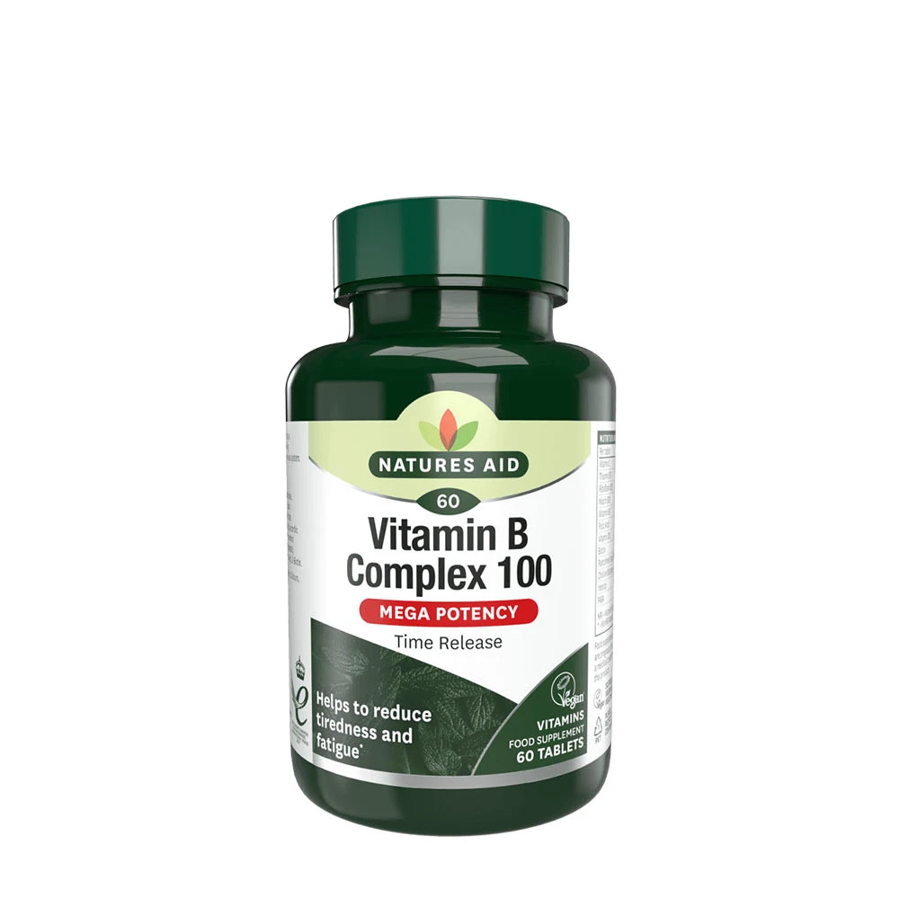 Natures Aid - Vitamin B Complex 100, 60 tabletter