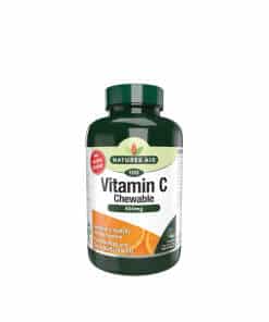 Natures Aid Vitamin C 500mg Chewable - Orange Flavour (100 Tablets)