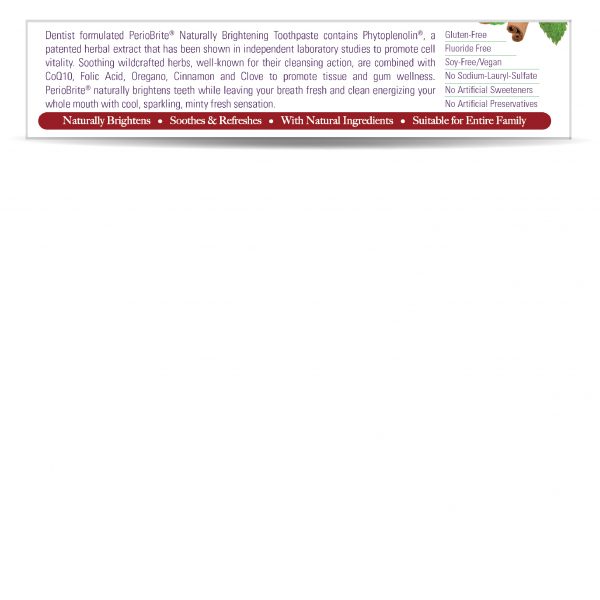 Nature's Answer - Periobrite Tandpasta Cinnamint 113,4g - Billede 4