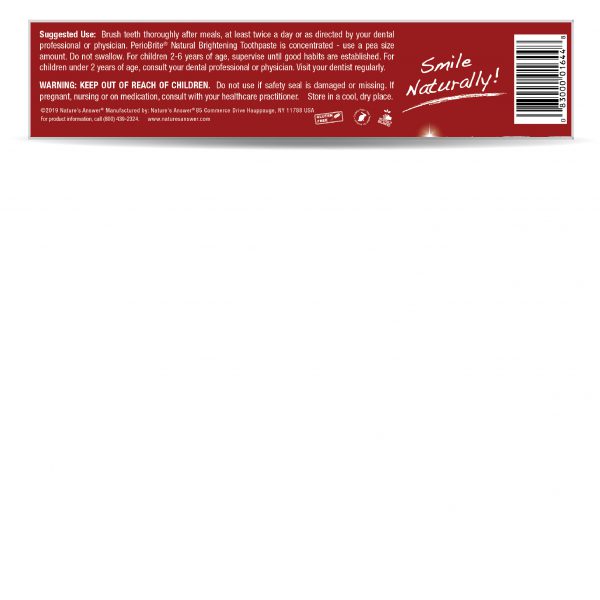 Nature's Answer - Periobrite Tandpasta Cinnamint 113,4g - Billede 5