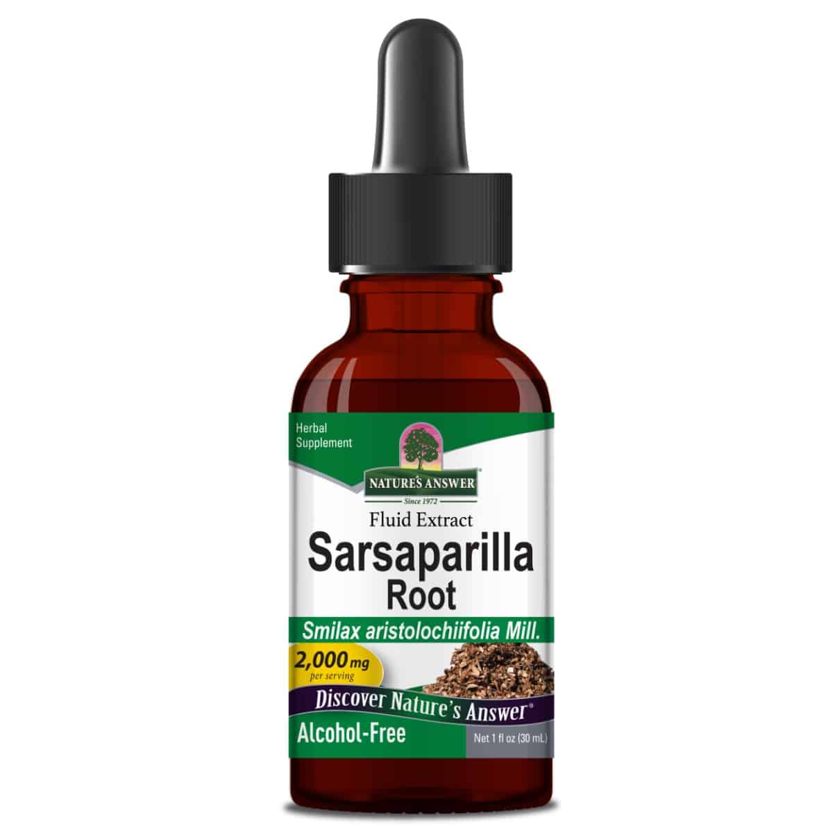 Nature's Answer - Sarsaparilla Rod, Alkoholfri 30ml - Billede 2