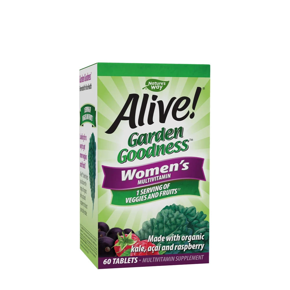 Nature's Way – Alive!® Garden Goodness™ for Women 60 Tablets - Billede 3