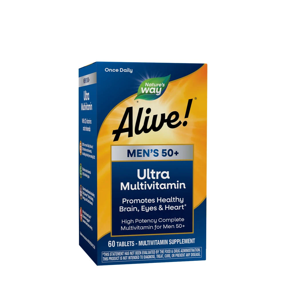 Nature's Way – Alive!® Men's 50+ Ultra Multivitamin 60 Tabletter