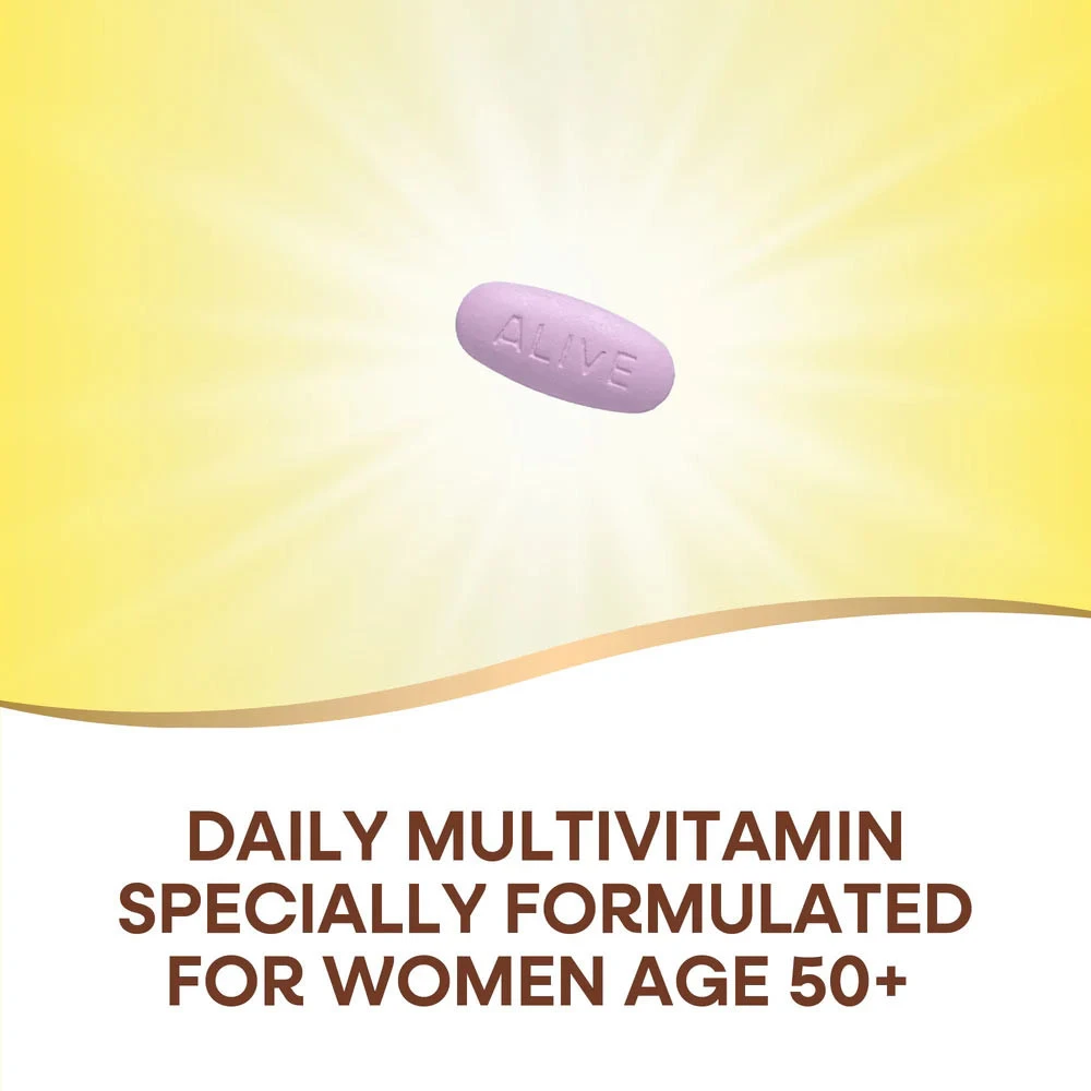 Nature's Way – Alive!® Women’s 50+ Complete Multivitamin 50 Tabletter - Billede 3