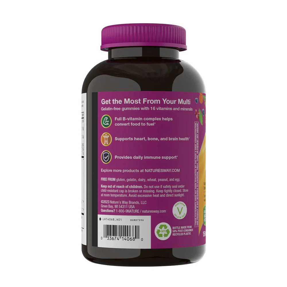 Nature's Way – Alive! Women's 50+ Gummy Multivitamin, Blandede Bær 150 stk - Billede 3