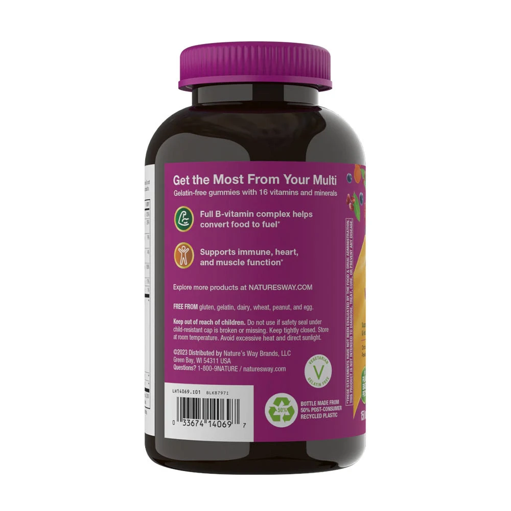Nature's Way – Alive! Women’s Gummy Multivitamin, Blandede Bær 150 stk - Billede 3