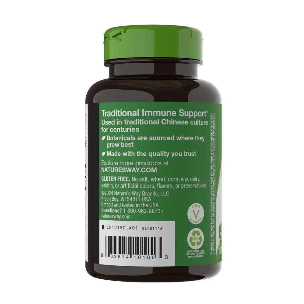 Nature's Way – Astragalus Root 100 kapsler - Billede 3