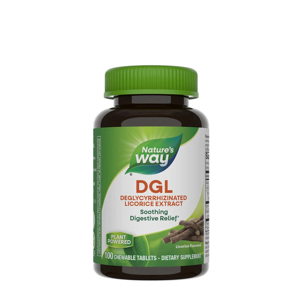Natures Way - DGL Tyggetabletter Lakridsfrugt 100 stk