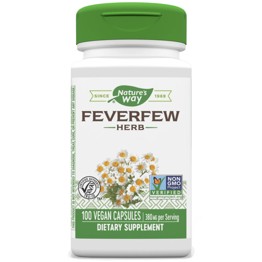 Nature's Way - Feverfew Herb 380 mg, 180 veg. kapsler
