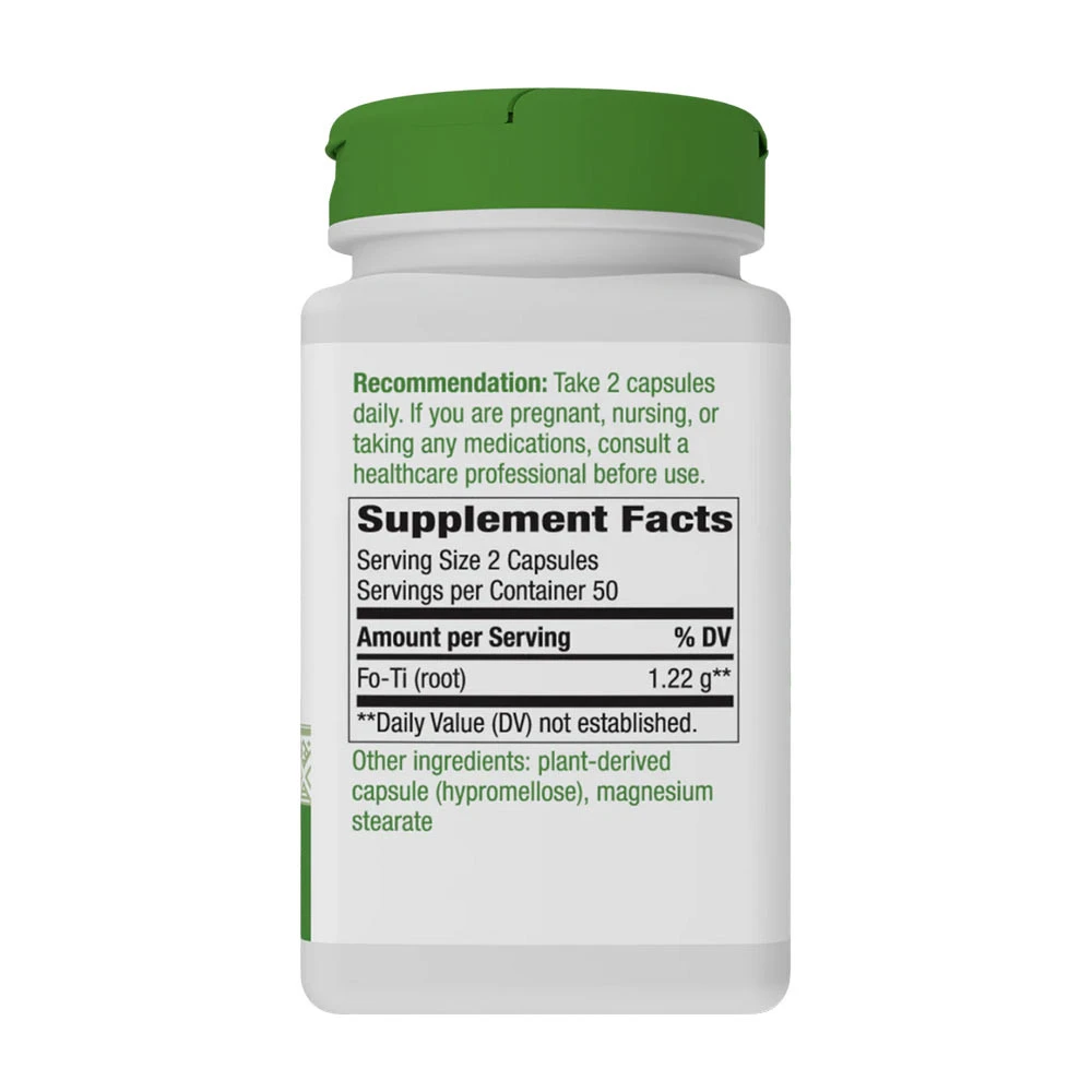 Natures Way - Fo-Ti Root 100 kapsler - Billede 2