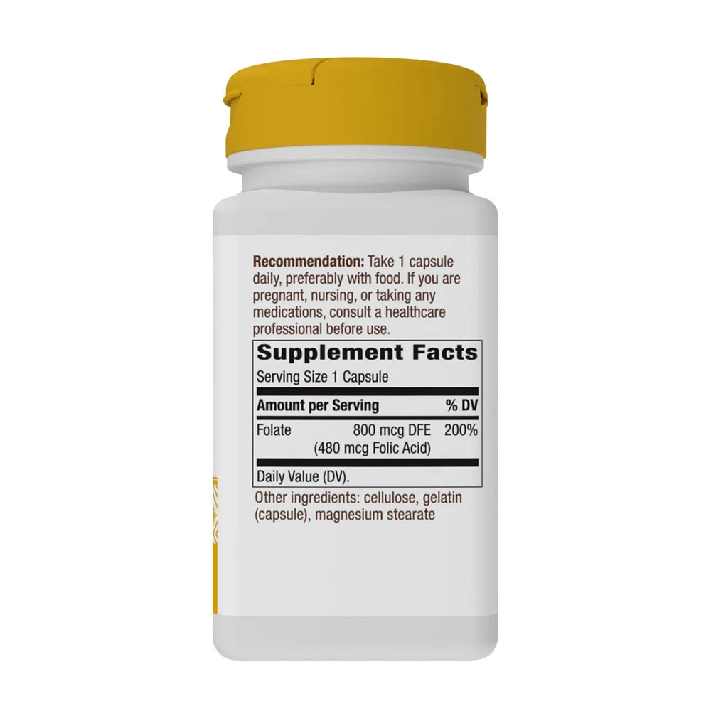 Nature's Way - Folate 100 Kapsler - Billede 2